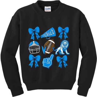 Detroit Fan Mashup Football Cheer Kids Sweatshirt