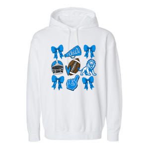 Detroit Fan Mashup Football Cheer Garment-Dyed Fleece Hoodie