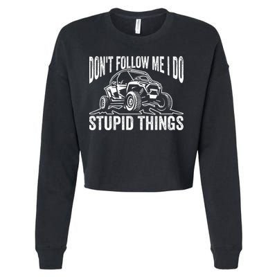 DonT Follow Me I Do Stupid Things Classic Utv Car Driver Cropped Pullover Crew