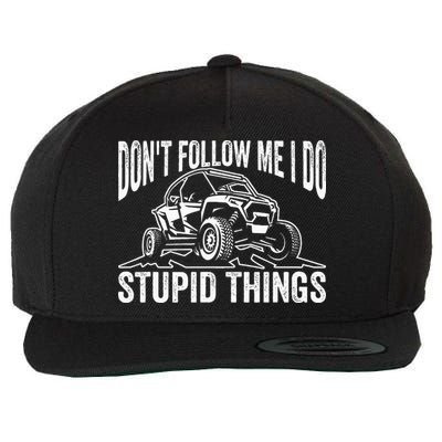 DonT Follow Me I Do Stupid Things Classic Utv Car Driver Wool Snapback Cap