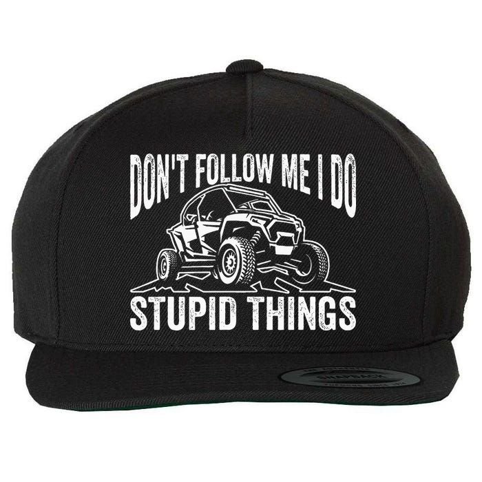 DonT Follow Me I Do Stupid Things Classic Utv Car Driver Wool Snapback Cap