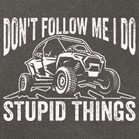 DonT Follow Me I Do Stupid Things Classic Utv Car Driver Cotton Canvas Backpack