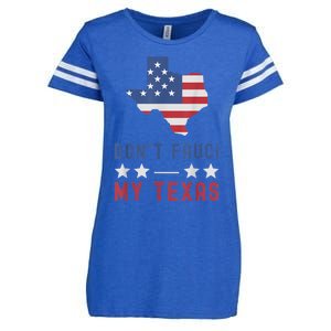 Don't Fauci My Texas USA Flag American Patriot Funny Enza Ladies Jersey Football T-Shirt