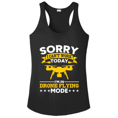 Drone Flying Mode Drone Racing Funny Drone Pilot Funny Gift Ladies PosiCharge Competitor Racerback Tank