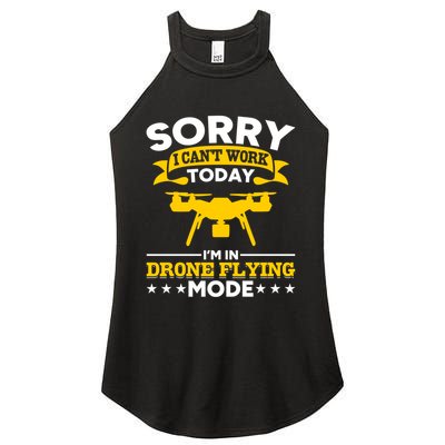 Drone Flying Mode Drone Racing Funny Drone Pilot Funny Gift Women's Perfect Tri Rocker Tank
