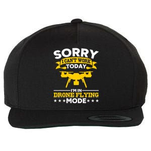 Drone Flying Mode Drone Racing Funny Drone Pilot Funny Gift Wool Snapback Cap