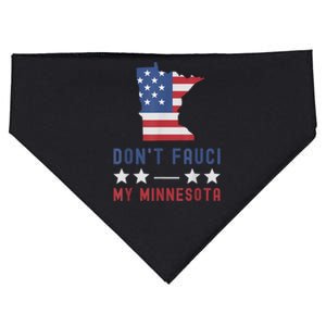 Don't Fauci My Minnesota USA Flag American Patriot Funny USA-Made Doggie Bandana