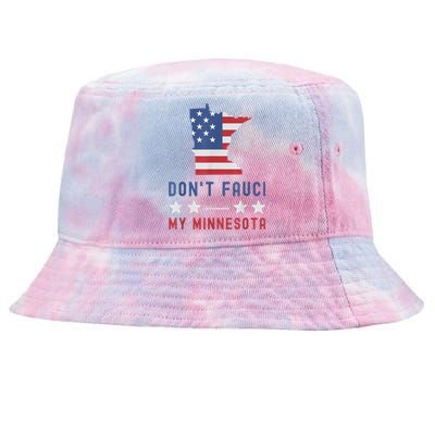 Don't Fauci My Minnesota USA Flag American Patriot Funny Tie-Dyed Bucket Hat