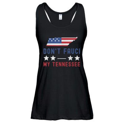 Don't Fauci My Tennessee USA Flag American Patriot Funny Ladies Essential Flowy Tank