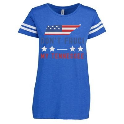 Don't Fauci My Tennessee USA Flag American Patriot Funny Enza Ladies Jersey Football T-Shirt