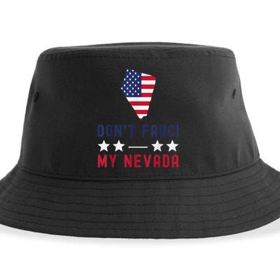 Don't Fauci My Nevada USA Flag American Patriot Funny Sustainable Bucket Hat