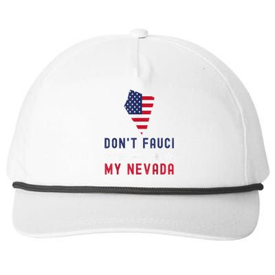 Don't Fauci My Nevada USA Flag American Patriot Funny Snapback Five-Panel Rope Hat