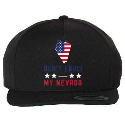 Don't Fauci My Nevada USA Flag American Patriot Funny Wool Snapback Cap