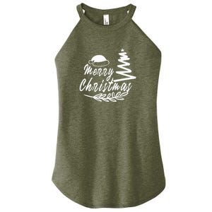 Design For Merry Christmas Women's Perfect Tri Rocker Tank