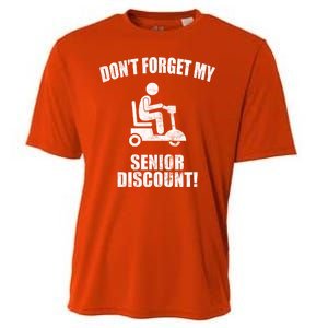 Don't Forget My Senior Discount Funny Cooling Performance Crew T-Shirt