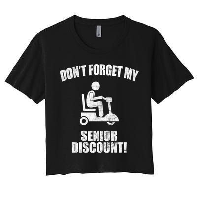 Don't Forget My Senior Discount Funny Crop Top