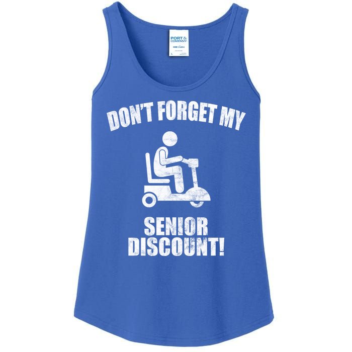 Don't Forget My Senior Discount Funny Ladies Essential Tank