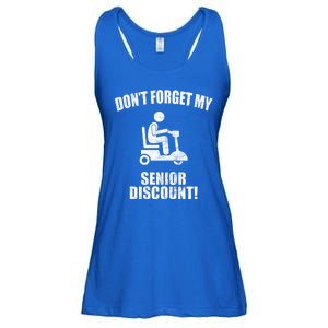 Don't Forget My Senior Discount Funny Ladies Essential Flowy Tank