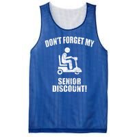 Don't Forget My Senior Discount Funny Mesh Reversible Basketball Jersey Tank