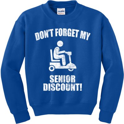 Don't Forget My Senior Discount Funny Kids Sweatshirt