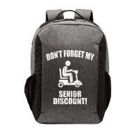 Don't Forget My Senior Discount Funny Vector Backpack