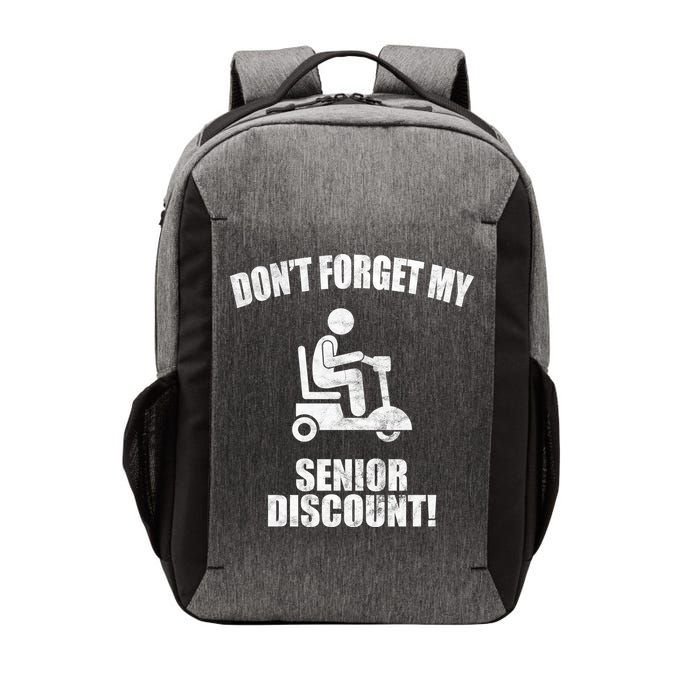 Don't Forget My Senior Discount Funny Vector Backpack