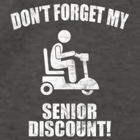 Don't Forget My Senior Discount Funny Vector Backpack