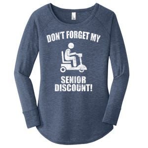 Don't Forget My Senior Discount Funny Women's Perfect Tri Tunic Long Sleeve Shirt