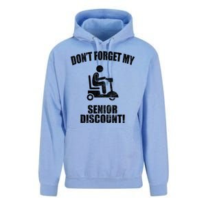 Don't Forget My Senior Discount Funny Unisex Surf Hoodie