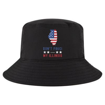 Don't Fauci My Illinois USA Flag American Patriot Funny Cool Comfort Performance Bucket Hat