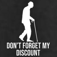 Dont Forget My Discount Funny Old People Adult Drive Performance Visor