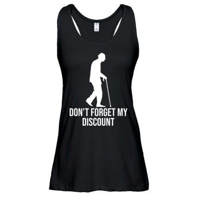 Dont Forget My Discount Funny Old People Ladies Essential Flowy Tank
