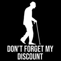 Dont Forget My Discount Funny Old People Flat Bill Trucker Hat