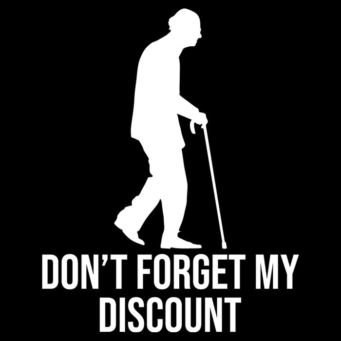 Dont Forget My Discount Funny Old People Flat Bill Trucker Hat
