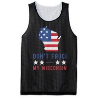 Don't Fauci My Wisconsin USA Flag American Patriot Funny Mesh Reversible Basketball Jersey Tank