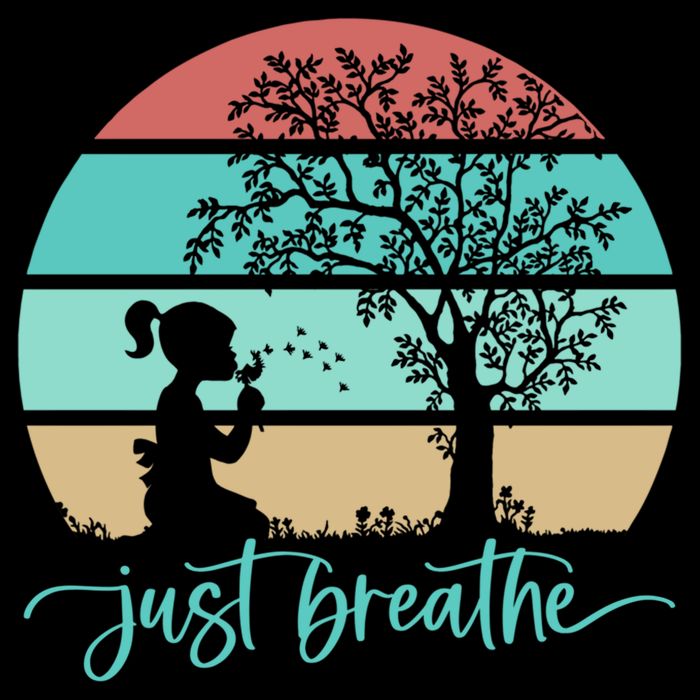Dandelion Flower Motif Just Meditate And Breathe Mindfulness Gift Cooling Performance Crew T-Shirt