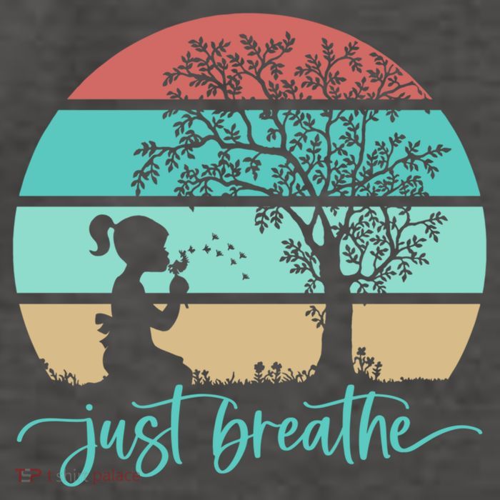 Dandelion Flower Motif Just Meditate And Breathe Mindfulness Gift Vector Backpack