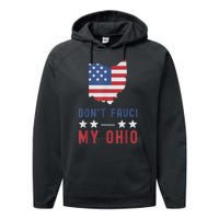 Don't Fauci My Ohio USA Flag American Patriot Funny Performance Fleece Hoodie