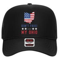 Don't Fauci My Ohio USA Flag American Patriot Funny High Crown Mesh Back Trucker Hat