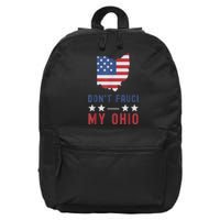 Don't Fauci My Ohio USA Flag American Patriot Funny 16 in Basic Backpack