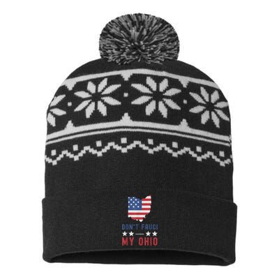 Don't Fauci My Ohio USA Flag American Patriot Funny USA-Made Snowflake Beanie