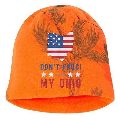 Don't Fauci My Ohio USA Flag American Patriot Funny Kati - Camo Knit Beanie