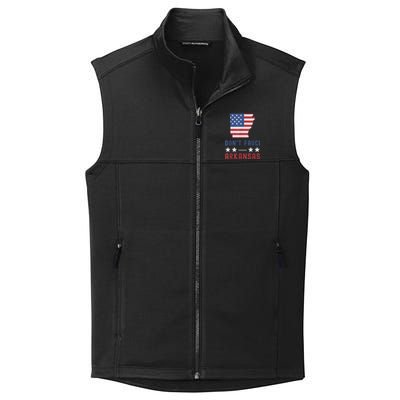 Don't Fauci My Arkansas USA Flag American Patriot Funny Collective Smooth Fleece Vest