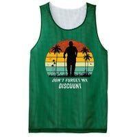 DonT Forget My Discount Funny Old People Quote Mesh Reversible Basketball Jersey Tank