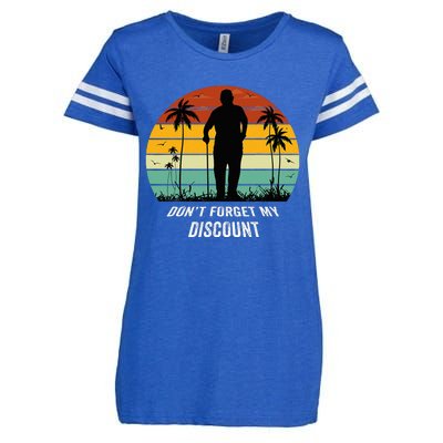 DonT Forget My Discount Funny Old People Quote Enza Ladies Jersey Football T-Shirt