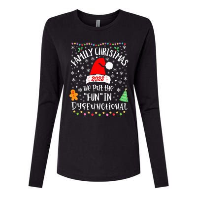 Dysfunctional Funny Matching Family Christmas Pajamas XMas  Womens Cotton Relaxed Long Sleeve T-Shirt