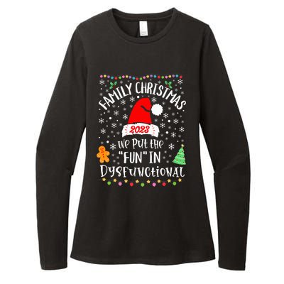 Dysfunctional Funny Matching Family Christmas Pajamas XMas  Womens CVC Long Sleeve Shirt