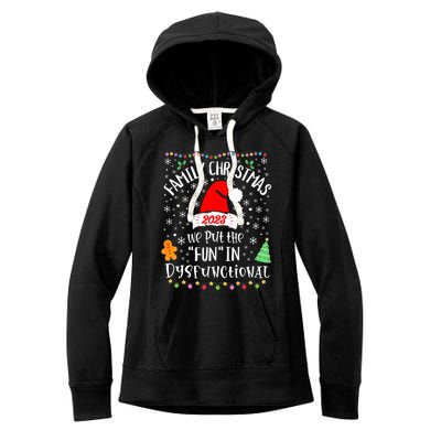 Dysfunctional Funny Matching Family Christmas Pajamas XMas  Women's Fleece Hoodie