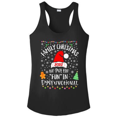 Dysfunctional Funny Matching Family Christmas Pajamas XMas  Ladies PosiCharge Competitor Racerback Tank