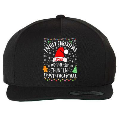 Dysfunctional Funny Matching Family Christmas Pajamas XMas  Wool Snapback Cap